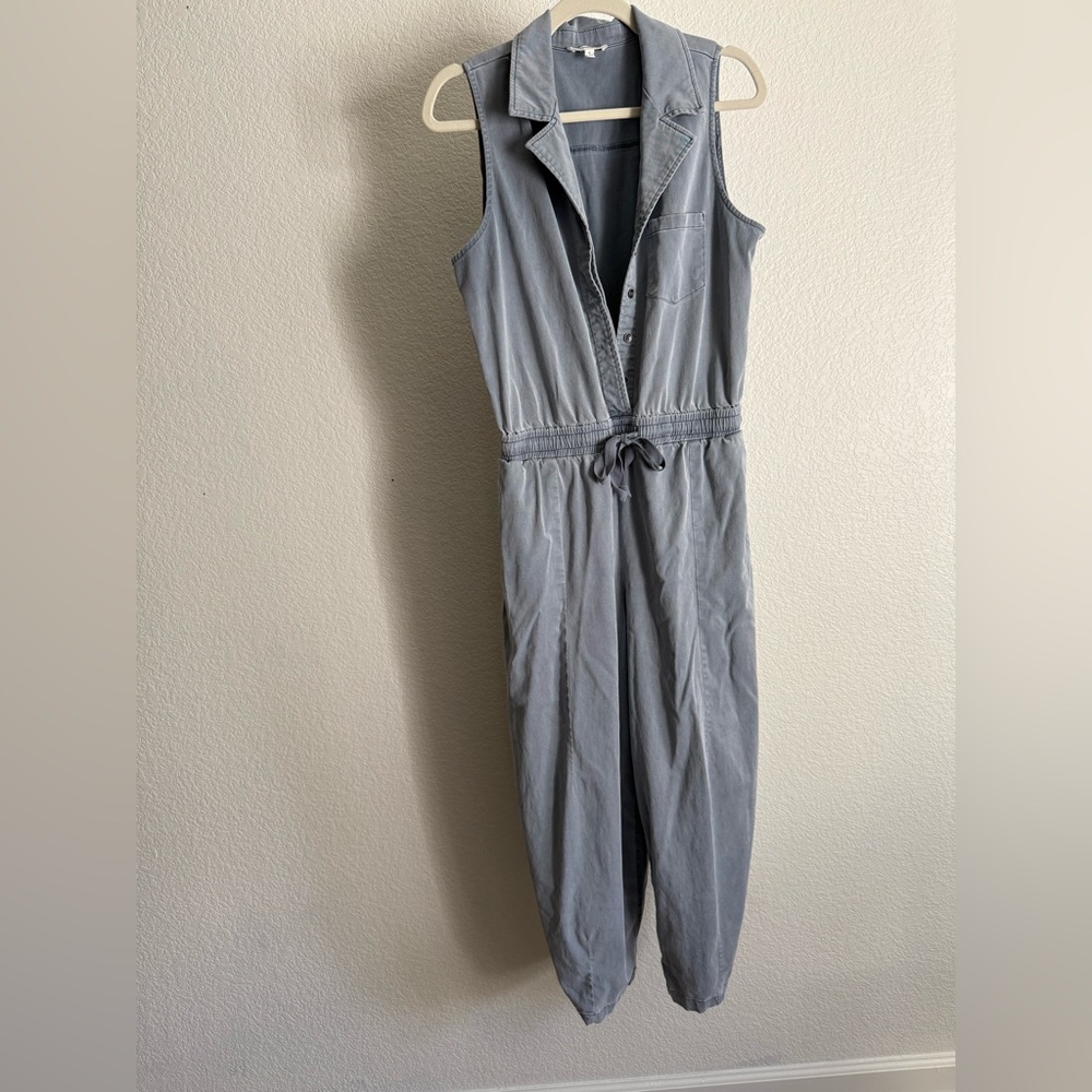 SPLENDID Carlotta Sleeveless Jumpsuit in Storm Blue